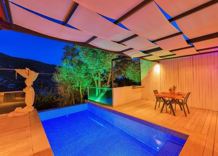 İslamlar 1 Bedroom Secluded With Private Pool Hot Tub Вилла Калкан